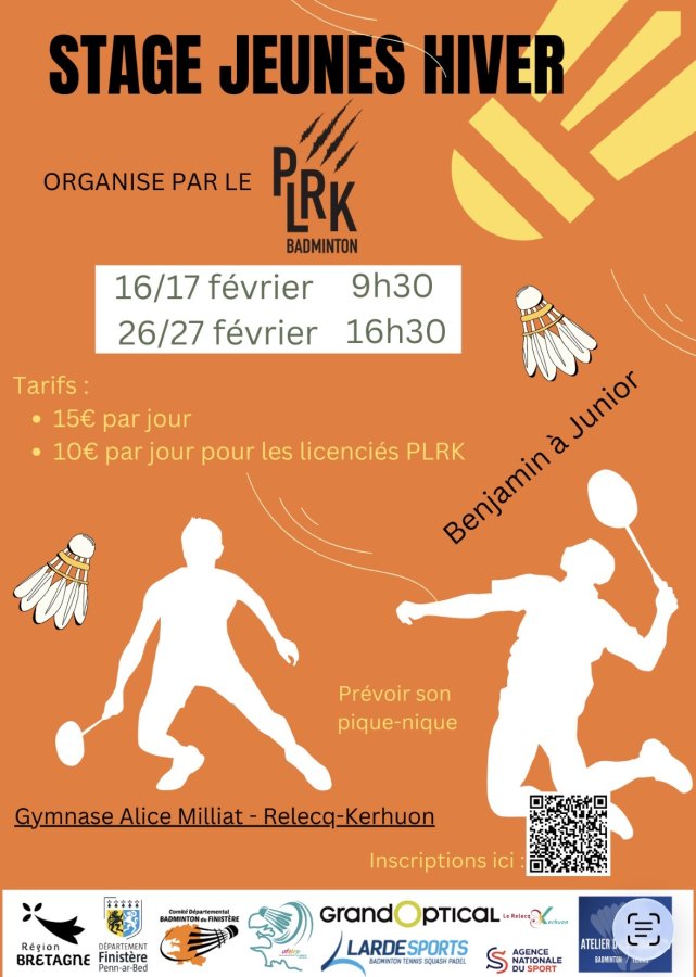 Stage jeune Février - PLRK